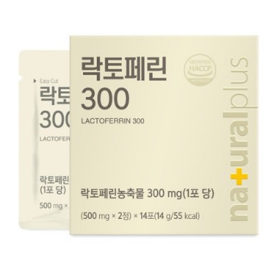 <b>내츄럴플러스</b> 락토페린300 500mg x 2정 x 14포