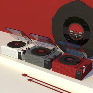 CX-200 레코드 스피커 LP판 LP 레트로풍 블루투스 스피커 입체음향 감성 갬성 소품용 음질좋은스피커