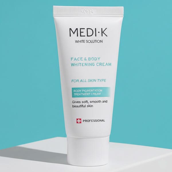 약국입점 메디케이 화이트솔루션 대용량 50ml 착색전용크림 Y존미백 사타구니 겨드랑이색소침착 팔꿈치 엉덩이 무릎 쇼핑백
