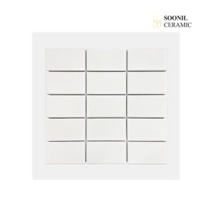SI WHITE60108 사각 자기질 화이트 모자이크 타일 60X108