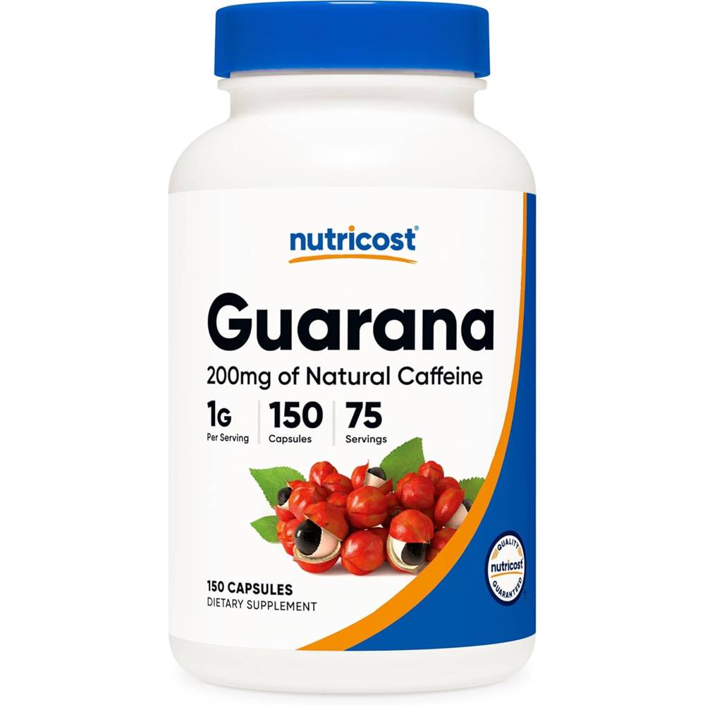 뉴트리코스트 과라나 Guarana 1000mg 150베지캡슐