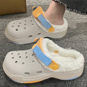 슈퍼카미트 리커버리 쿠션 샌들 털 슬리퍼 겨울 남녀공용 방한화