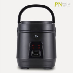 PN풍년 1-2인용 소형전기밥솥 PRAKA-200B 마이밀 블랙 미니전기밥솥 손잡이캠핑용