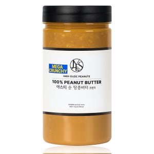 야스티 순 땅콩버터 크런치 100% 무가당 무첨가 1500g, 1개