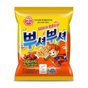 오뚜기 뿌셔뿌셔 양념치킨맛 90g x 24개 1박스
