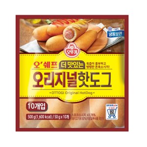 오뚜기 오쉐프 더맛있는 오리지널 핫도그 500g x 14개 1박스