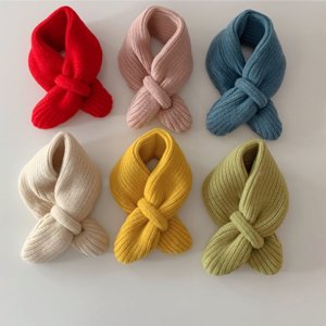 아동 마카롱 크로스 네키 니트 머플러 우리 아이 자녀 겨울 패션 코디