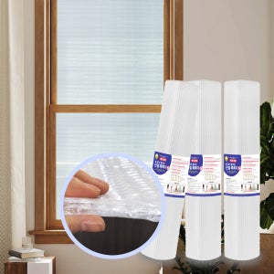 물없이붙이는 단열에어캡 창문뽁뽁이 6중 무지1x2.1m(3개) 난방 냉방 방풍 2겹 더블