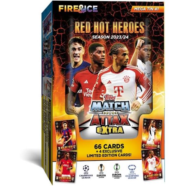 2023-24 Topps Match Attax Extra 챔피언스 리그 카드 Mega Tin