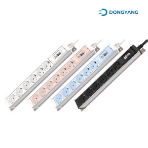 동양 애니탭 알루미늄 고용량 멀티탭 누전차단(20A) 6구