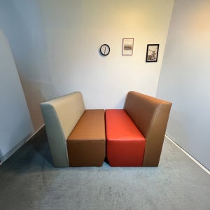 CS-16 모던 대기실 소파 2인 1000mm 병원 요양원 투톤 쇼파