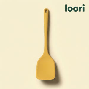 국산 실리콘 뒤집개 L(대형), 옐로우