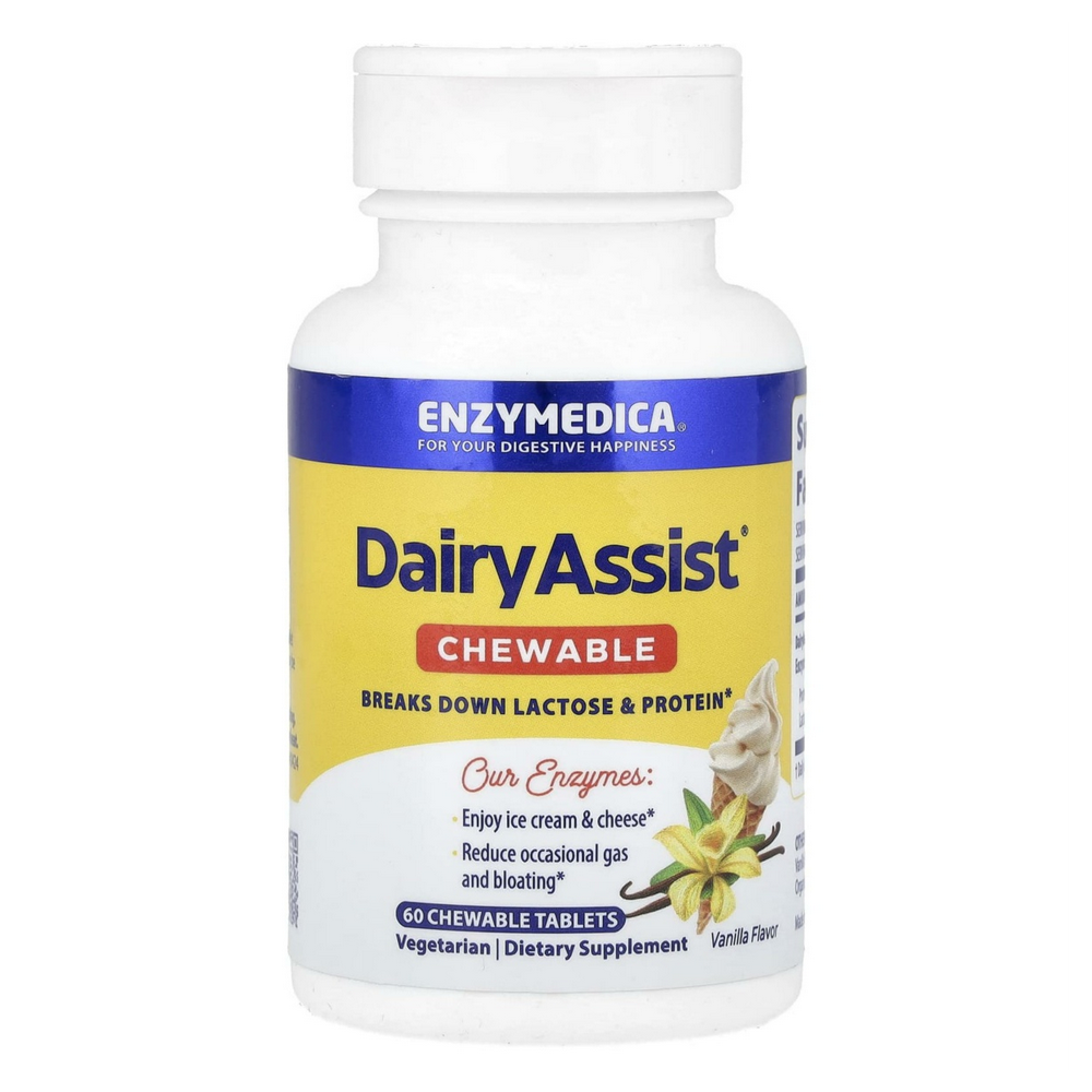 엔자이메디카 <b>데어리어시스트</b> 츄어블 바닐라 60츄어블타블렛