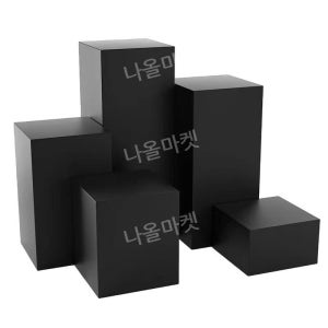 디피박스 사각 박스 디피 촬영 소품 스툴 블랙 다이 40x40x40