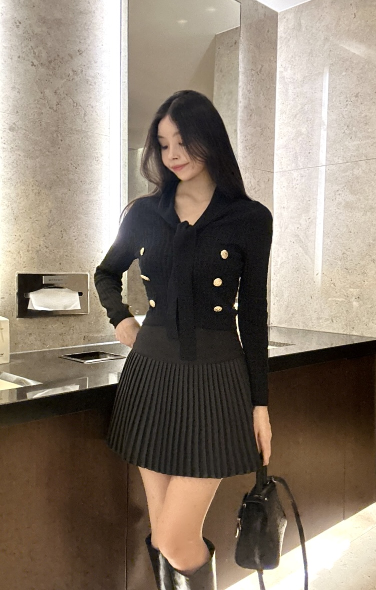 [핏강추/사계절] 미니 블랙 플리츠 스커트 A라인치마 여성 하객룩 오피스룩스커트 연말룩코디
