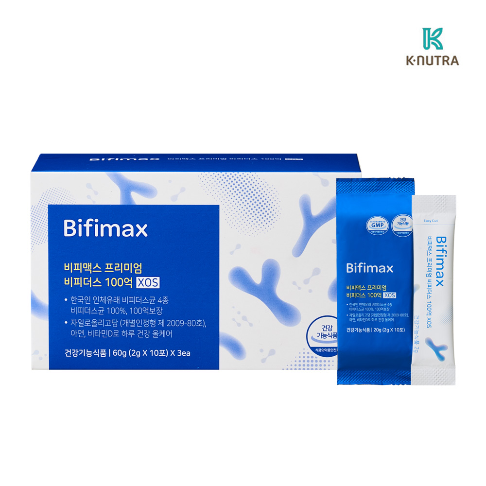 비피맥스 4중기능성 비피맥스 비피더스 유산균 프리미엄 100억 XOS 30포