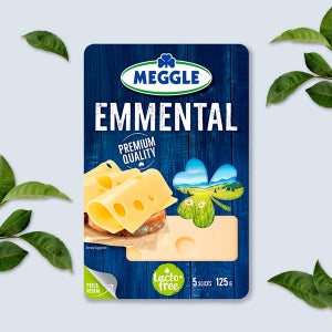 메글레 락토프리 에멘탈 슬라이스 치즈 125g