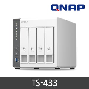 큐냅 정품판매점 QNAP TS-433-4G 4베이 NAS스토리지 쿼드코어 HDD미포함