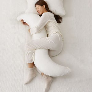 집앤콕 바디필로우 롱쿠션 순면 안고자는 긴베개 커버 그레이