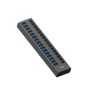 LANstar USB3.0 16포트 유전원 허브 어댑터 포함 LS-UH316