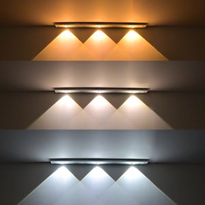 충전식 무선 LED 인체감지 색상변경 직부등 베란다 현관 자석 센서등 LE17 20cm