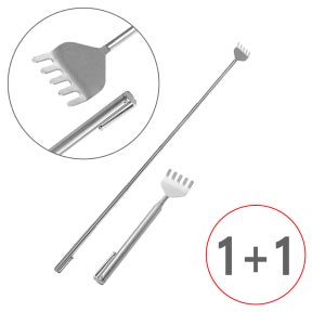 (안테나 효자손 A타입 - 2개) 5단 접이식 스텐등긁이 등긁개 등글개