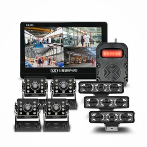 Ai인공지능 지게차 중장비 안전용품 출장설치 4채널 블랙박스 사람인식감지기 라인빔 경광등