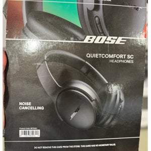 보스 BOSE 무선 헤드폰 QC SC 액티브 노이즈캔슬링 휴대용 소프트 케이스 블랙 유선 오디오 케이블 마이크 포함