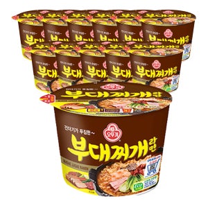 오뚜기 부대찌개라면 큰컵라면 115g, 12개