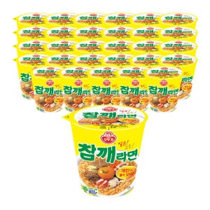 오뚜기 참깨라면 컵라면 소컵 65g, 30개