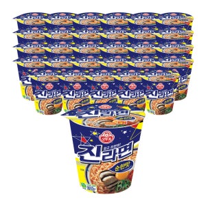 오뚜기 진라면 순한맛 컵라면 소컵 65g, 30개