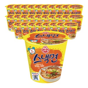 오뚜기 스낵면 컵라면 소컵 62g, 30개