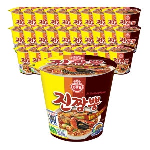 오뚜기 진짬뽕 컵라면 소컵 75g, 30개