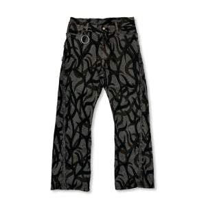 MINUS 마이너스 팬츠 Tribal Camouflage Slash Seam Twist