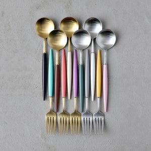 보겐 에펠비쥬 디저트 스푼 포크 샐러드 케이크 요거트 시리얼 카페 브런치 커트러리