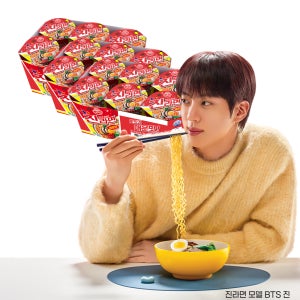 오뚜기 진라면 매운맛 컵라면 소컵 65g, 18개