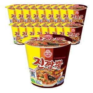 오뚜기 진짬뽕 컵라면 소컵 75g, 18개