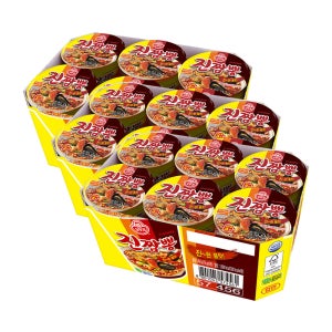 오뚜기 진짬뽕 컵라면 소컵 75g, 18개