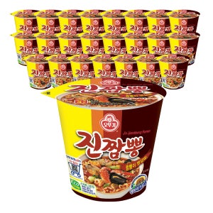 오뚜기 진짬뽕 컵라면 소컵 75g, 24개