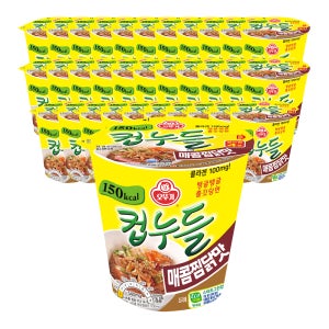오뚜기 컵누들 매콤찜닭맛 45.5g, 30개