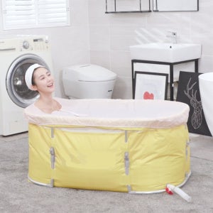 [홈쇼핑 HIT] 바디조이 1초 원터치 접이식 욕조 롱바디 사우나 반신욕 25년 최신형