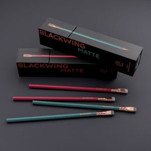 블랙윙 매트 레드 & 매트 그린 연필 1타 12자루 BLACKWING MATTE RED & GREEN