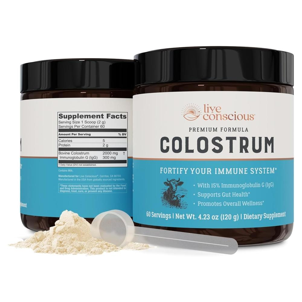 라이브컨셔스 초유 분말 120g <b>Live Conscious</b> Colostrum