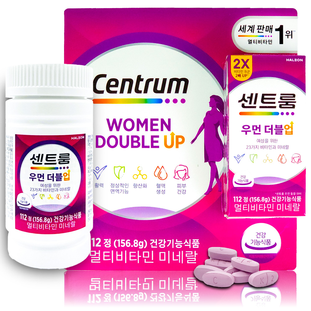 센트룸 <b>우먼</b> 더블업 <b>멀티비타민</b> 112정