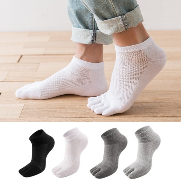 여름 쫀쫀한 남자 남성 발목 메쉬 발가락양말