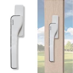 휴웨어 오토락 손잡이 LG 한화 호환 화이트 레버 중형