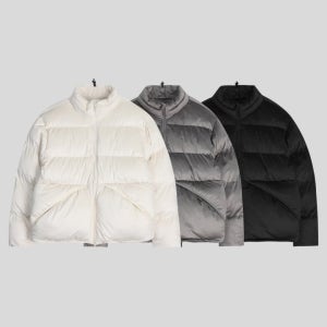 오웰티 파우더 벨벳 패딩 점퍼 3COLOR
