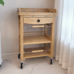 WA-102F 3단 나무웨건 미용웨건 카트 왜건 왜곤 웨건