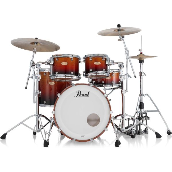 Pearl 드럼세트 레퍼런스 원 4피스 Cherry Amber Fade RF1C924XESPS 고급스러운 음향과 디자인