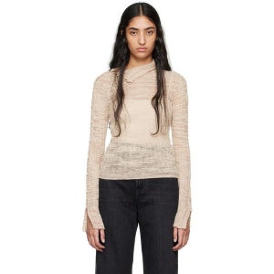 아크네 스튜디오 베이지 버튼 스웨터 A60548 AEK BEIGE 242129F096015